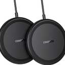 Wireless Charger, 15W Max Fast Wireless Charging Pad 2-Pack Compatible with iPhone 17/17 Air/17 Pro/17 Pro Max/16/15/14/13/12/Samsung S24/S24Ultra/S23Ultra/S22/S21,AirPods Pro2 (Black)