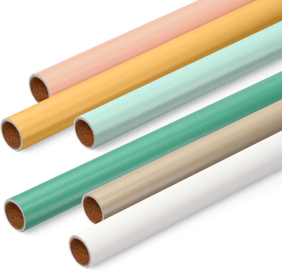 Skyygemm 6 Rolls Bulletin Board Paper Fade Resistant Colored Bulletin Board Paper Roll Bulk for Art Decor Drawing Craft Painting(4 x 8 ft,Bohemian)
