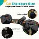 Outdoor Rainbow Cat Enclosures Playground,Outside House for Indoor Cats Include Portable Tent, 3 Way with 2 Cube Tunnel, for Kitty and Small Animals,Within Storage Bag