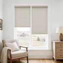 Linen Light Filtering Roller Shades Cordless Windows Blinds 27" W x 72" H