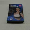 Posture Corrector for Back Support: Adjustable Shoulder Posture Brace for Men and Women (Black, Small/M)