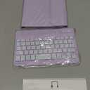 Cousper for iPad mini 7 Keyboard Case A17 Pro 2024/iPad Mini 6 Generation Case with Keyboard 2021 8.3 Inch, Pencil Holder, 7 Color Backlit Detachable Keyboard Cover for iPad mini 7th/6th Gen,Purple