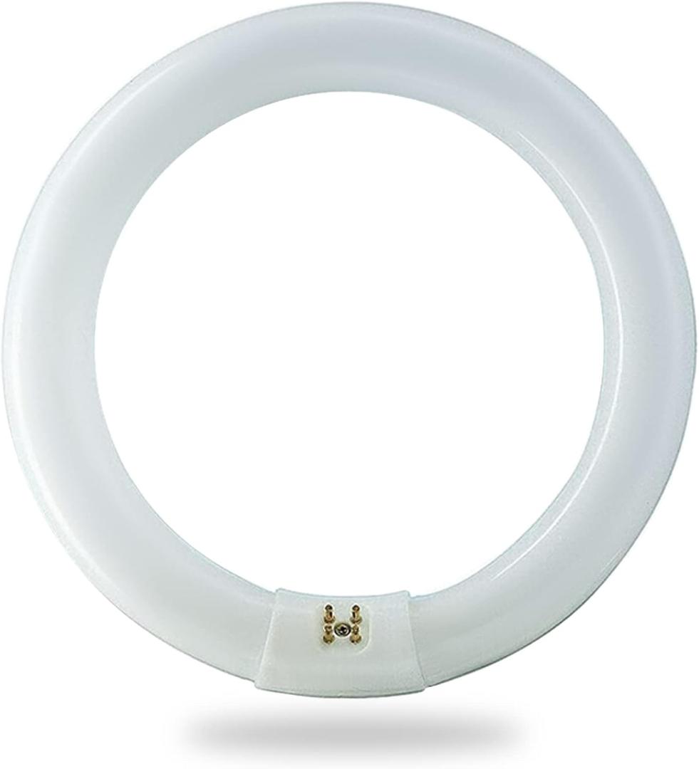 FC8T9/WW 22 Watts 8 Inch Round T9 Fluorescent Circular Light Bulb, Warm White 3000K, FC8T9 980 Lumens G10Q 4-Pin Base 22W Circline Ceiling Lights