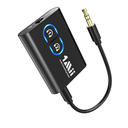 1Mii Bluetooth 5.3 Transmitter Receiver for TV to Wireless Headphones, Dual Link AptX Adaptive/Low Latency/HD Audio, Aux Adapter for Home Stereo, Airplane, Boat, Gym