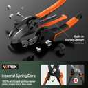 VOTREK Pruning Shears, [Patented Stepless Handle Opening] - Garden Clippers with Ultra-Sharp SK5 Steel for Weak Hand, Bonsai Scissor Universal Fit for All Hand Sizes, Effortlessly Cut 1-Inch Branches