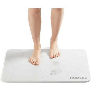 Homerz Stone Bath Mat Premium Diatomaceous Earth Bath Mat, Rock Absorbent Bath Mats for Bathroom, Modern Stone Drying Mat, Shower Mat Outside Shower, Tapetes para Bao 23.6"x15.3"