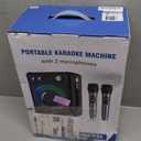 VOSOCO Karaoke Machine, Portable Bluetooth Karaoke Speaker with 2 Wireless Microphones, PA System for Adults Kids with LED Lights & Echo Adjustment, Supports TWS/ TF/ USB/ AUX for Home Party
(T03-2 MICS)