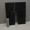 Zonon Pipe and Drape Base Plate 14 x 16 Inches Backdrop Stand Flat Brace Bracket with a Fixing Pin for Backdrops Trade Shows Events Booths and Bracket(1,5'' Diameter Fixing Pin)