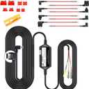 YKT Dash Cam Hardwire Kit Mini USB, 12ft with Fuse Kit Acc Hardwire Kit for Dash Camera, 24H Parking Monitor, Converts 12V-24V to Output 5V/2.5A Max, Low Voltage Protection (Fit for All Dash Cam)