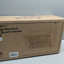 Electric Garage Heater 120V 2 Packs, 750/1500W Ceiling Mount Space Heater for Garage, Shop, Patio with 90 Adjustable Tilt, Dual Quartz Radiant, Safety Metal Grille and Overheat Protection