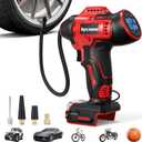 Tire Inflator Compatible with MILWAUKEE 18V Max Battery, 160 PSI Cordless Air Compressor With LCD Digital Pressure Gauge for Car, Bike, Sport Ball (No Battery)