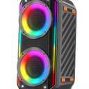 TAMPROAD Bluetooth Speaker, 300W Peak Power Wireless Boombox Speakers with Deep Bass, Portable Loud Stereo Sound Large Subwoofer with Led Light Show for Party Outdoor Camping