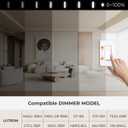 Matane LED Flush Mount Ceiling Light Fixture with Night Light, 1800LM 3000K/4000K/5000K Selectable, Dimmable Low Profile Ceiling Light for Kitchen Bedroom Hallway, 8.7inch Round White (1Pack)