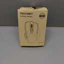 TECKNET Wireless Mouse, 2.4G Ergonomic Optical Mouse, Computer Mouse for Laptop, PC, Computer, Chromebook, Notebook, 6 Buttons, 24 Months Battery Life, 2600 DPI, 5 Adjustment Levels - Purple