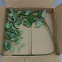 HyeFlora 1PCS Artificial Eucalyptus Leaves Stem Plants for Spring Decor, 32.7 inch Fake Leaves Greenery Branches Green Shrubs Silk Faux Foliage DIY Stems for Festival Home Kitchen Farmhouse(Green)