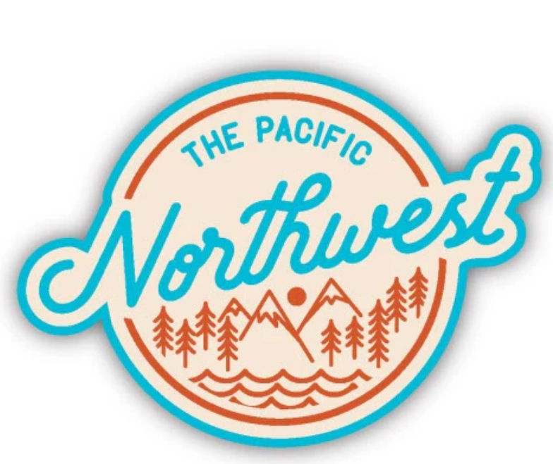Vinil Sticker The Pacific Northwest FM004 4 Pack