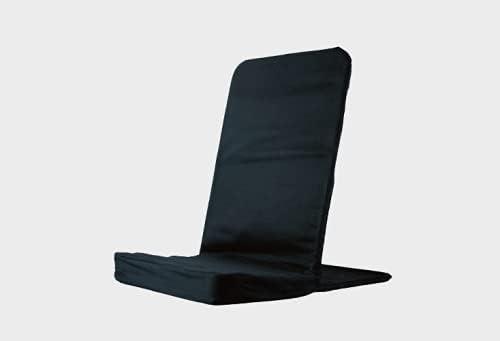 Original BackJack-Made in The USA- Black Cotton Fabric Lightweight Floor Seating Chair for Gaming, Families, Parents, Daycare, Back Support, Reading, Yoga, Meditation, Dorm, School Original, Black