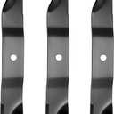 3 Pack Lawn Mower High-Lift Blades Replace for Ariens Zoom XL Gravely 02961700 70763400 ZTXL 2448 ZTXL 2548 ZTXL 2554 ZTXL 48 ZTXL 54 Zero Turn 2554 Zoom 54 inch Decks