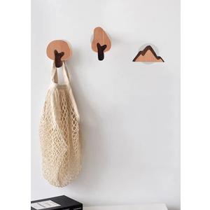WONQEXZ Wall Hook,Child Baby Nursery Wood Wall Hook,Cute Little Tree Coat Hooks,Wooden Hooks,Children Wall Mounted Hook,Set of 3