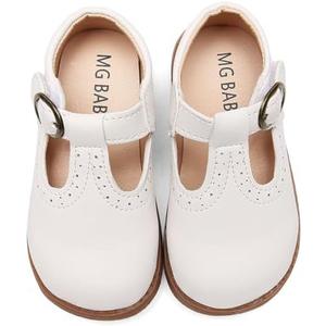 DADAWEN Girl's Classic Mary Jane School Uniform Shoes Flat Dress Shoes 22