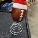 Soulchen 3.4 Inch Football Christmas Tree Topper Ornament - Mini Tree Top Decor, Home Xmas Party & Tabletop Display - Gift for Men, Senior Fans, Players & Teams