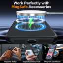 5 x Magnetic for iPhone 11 Phone Case-Compatible with MagSafe-Carbon Fiber Texture-Slim Military Grade Drop Protection Phone Case for iPhone 11 6.1", Black