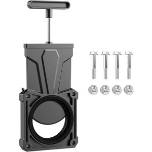 DUMPMAN RV Waste Gate Valve with Flow Control Handle, Fit for 3" Sewer Pipe, Waste Valve for Camping