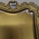 Vintage Decor for Home Bathroom Accessories Small Jewelry Tray Antique Ring Dish French Country Gold Trays Cute Brass Trinket Jewelry Plate Display Holder Baroque Moody Bedroom Wedding Decor Tray