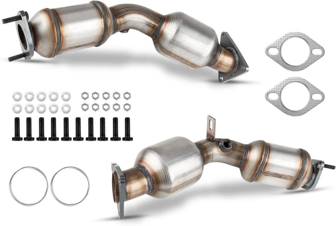 Infin-iti 2007-2013 G35 G37 EX35 3.5L 3.7L, Stainless Steel High Flow Catalytic Convertor, Catalyst converter, 2pcs (644029)