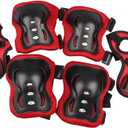 Kids Helmet & Knee Pad Set - Adjustable Elbow & Wrist Guards for Bike, Skateboard, Scooter - 5-12yrs 