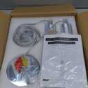 Pendant Lights Kitchen Island, 6500K Modern Kitchen Island Lights Brushed Nickel, 3 Pack Ceiling Lighting Fixtures with Crystal Bubble, Integrated LED Hanging Light for Dining Room Restaurant