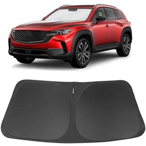 Windshield Sun Shade Custom Fit for 2023 2024 2025 2026 Mazda CX-50 CX50 Accessories Foldable Sunshade Sun Blocker Protect Car from Sun Rays & Heat Damage Keep Car Cooler