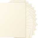 100 Sheets Cream Cardstock 8.5 x 11 Ivory Paper, 200gsm/75lb Off White Paper Card Stock for DIY Cards Making, Greeting Card, Business Cards, School Crafting, Menus, Certificates