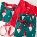 HonestBaby Family Matching Holiday Pajamas 100% Organic Cotton for Men, Women, Kids, Toddlers, Baby Boys, Girls, Unisex, Pets (Newborn, Secret Santa)