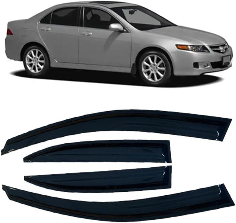 Window Visors Rain Guards for Acura TSX 2004 2005 2006 2007 2008 Accessories, Wind Deflectors Vent Shades for Acura TSX