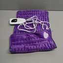 Deepsoon Heating Pad, Electric Heating Pads for Back, Neck, Abdomen, Moist Heating Pad for Shoulder, Knee, Arms, Legs, Dry/Moist Heat & Auto Shut Off, Christmas Gifts for Men and Women, Dark Purple,24x12 Inch