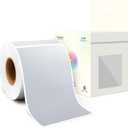 3 x 5 Inch 250Pcs Rectangle Color Coding Stickers,Strong Adhesion Easy to Write Label for Moving,Box Organization,Inventory,Business,Silver