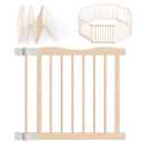 Foldable Wooden Baby Playpen
Adjustable Wood Play Yard, Indoor Large Safety Fence for Babies and Toddlers, Built-in Toys Design, 45 x 45 x 23.6 inches