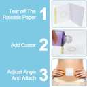 2 x 50pcs Disposable Castor Oil Pack Wrap Belly Button(Oil Not Included),Castor Oil Patches Self-Adhesive CastorOil Wrap Organic Cotton