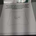 Red Light Therapy for Body Massager Belt with Vibration Massage, Cordless Infrared Light Therapy with 2 Long Wraps, Red Light Therapy Belt Wrap for Back Shoulder (Black)