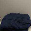 Electric Heated Blanket Full Size 72"84" with 9 Heating Levels & 1-10Hs Auto OffDouble Sided Plush Sherpa, Energy Efficient, Machine Washable, for Couch & Bed, Dark Blue