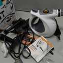 Pressurized Handheld Multi-Surface Natural Steam Cleaner with 12 pcs Accessories, Multi-Purpose Steamer for Home Use, Steamer for Cleaning Floor, Upholstery, Grout and Car (Grey), White