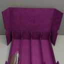 ZLCA Card Storage Box for MTG PTCG, Commander Deck Box Holds 3200+ Cards, Trading Card Storage Case with 4 Stoppers, Card Organizer for TCG Sport Cards(Black&Purple)