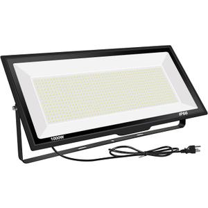 1000W LED Flood Lights,4200 watt Equivalent 98000LM Super Bright Outdoor LED Arena Lights 85-265V IP66 Waterproof 6000K Daylight Commercial Lighting for Stadium, Backyard, Parking Lots etc