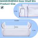 MAN63948504 Refrigerator Door Bin, Bin Basket Shelf Compatible with lg Refrigerator LFCC22426S, LFXS26973S, LFXC22526D, Replace 4976934 AP7176180 PS16662677 EAP16662677