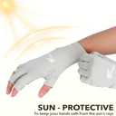 8 Fans Fishing Gloves UPF50+ Fly Fishing Gloves, Fingerless Gloves Sun Protection Gloves Men Women for Outdoor, Kayaking, Cycling, Rowing (X-Large)