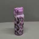 BOTTLE BOTTLE 32oz Insulated Water Bottle Stainless Steel Sport Water Bottle with Straw Dual-use Lid Design for Gym with Pill Box (Purple Tulips)