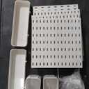 Wall Organizer Peg Board - Elevate And Declutter Your Gaming And Office - Create A Perfectly Structured Space(White)