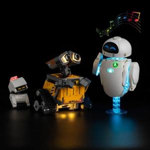 Nitemode LED Light Kit Compatible with Lego Pixar Wall-E & EVE 43279, Upgraded with Original Movie Soundtrack Lighting Accessories,No Model(Sound Version)