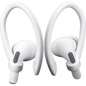 2 Pairs AirPods Ear Hooks for AirPods Pro 2, Pro, 4, 3, 2 & 1 - Upgraded Anti Slip Sports Clip Hooks - White